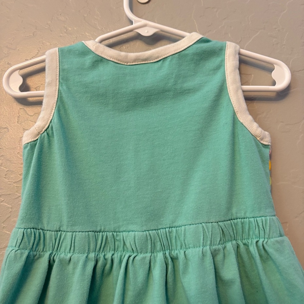 ⭐️Hanna Andersson soft stripe rainbow dress in tidepool size 90 cm US 3 - Picture 13 of 16